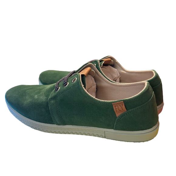 NIB Fly London Sesh Green Shoe's Men's Size 40 US 7 M Suede Leather Lace Up NEW - Picture 6 of 13